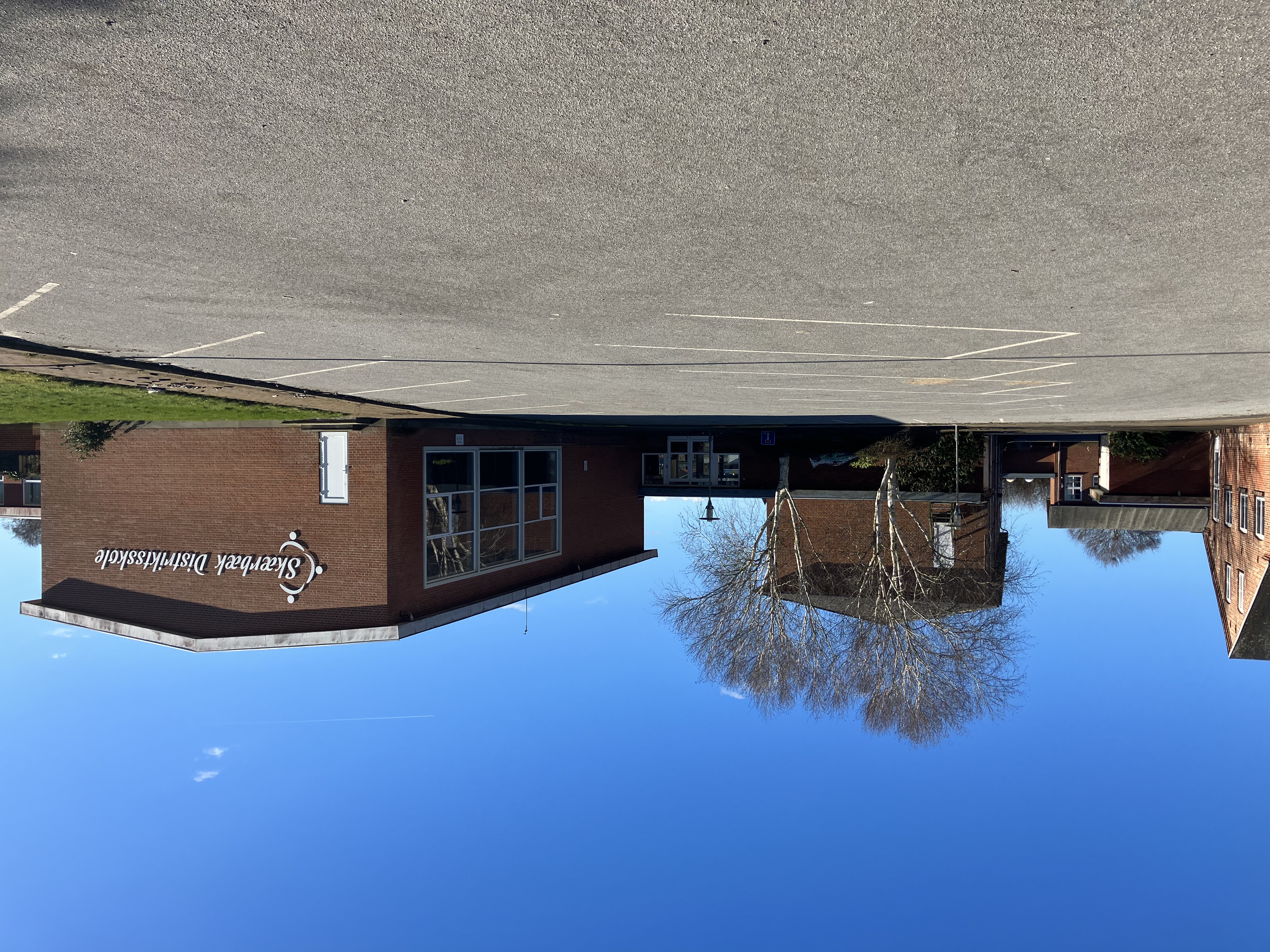 Den gamle distriktsskole i Skærbæk.