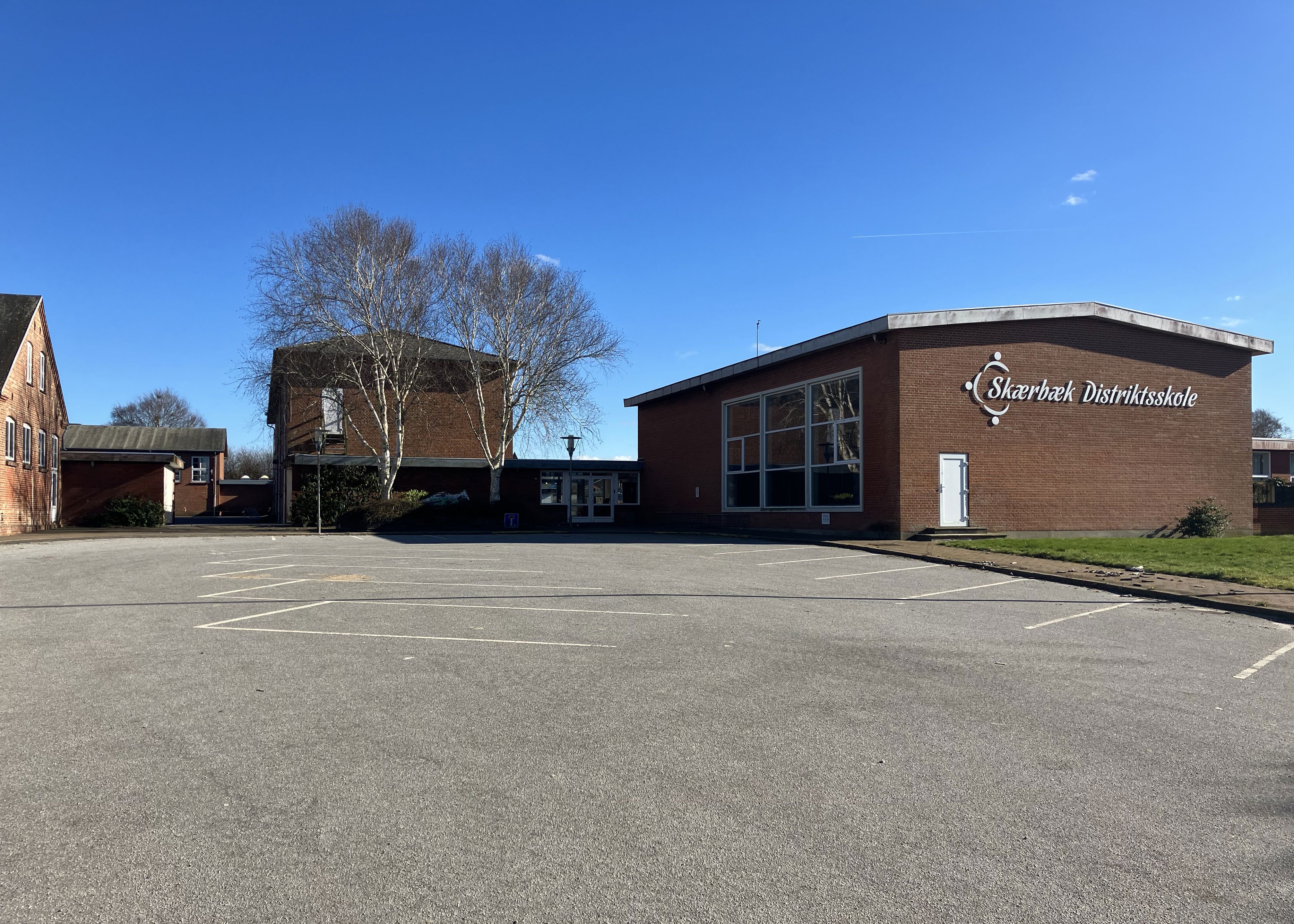 Den gamle distriktsskole i Skærbæk.
