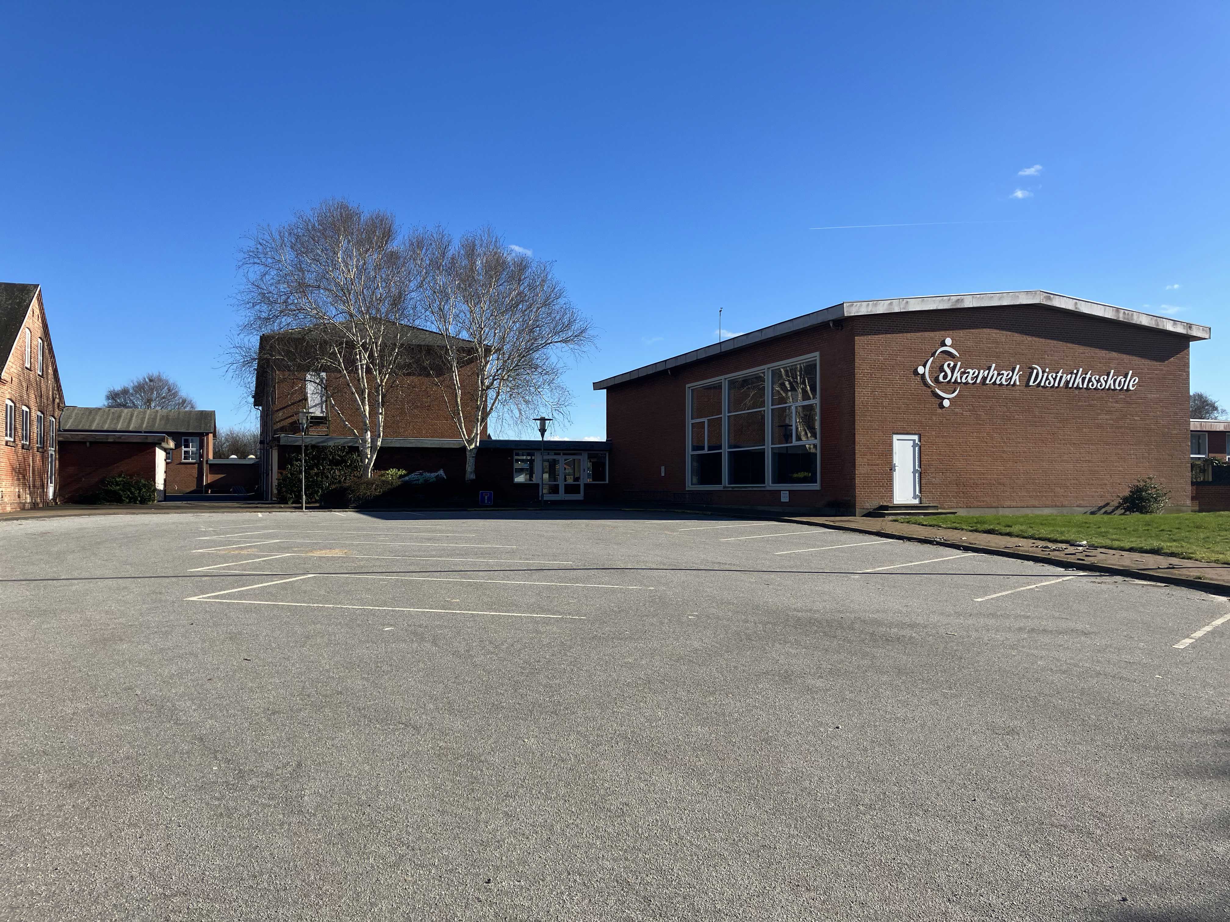 Den gamle distriktsskole i Skærbæk.
